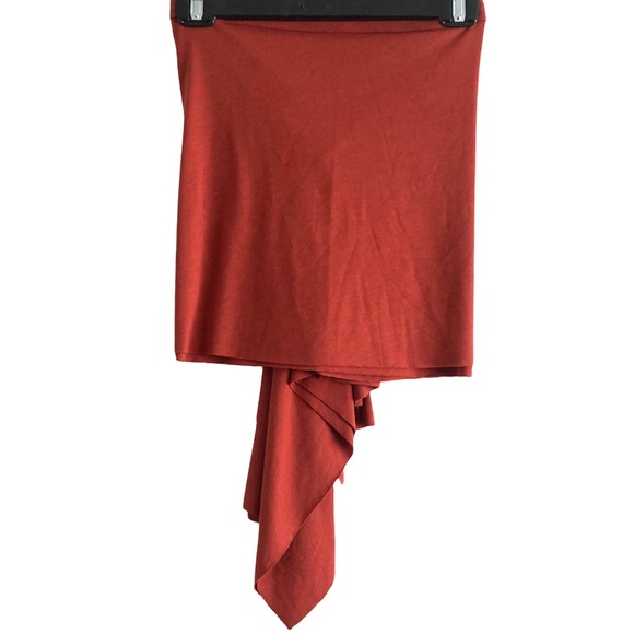 🍊XS/SM•TIFFANY ALANA•BURNT ORANGE FLOWY SKIRT/SEXY TOP COMBO🍊 - Picture 2 of 7